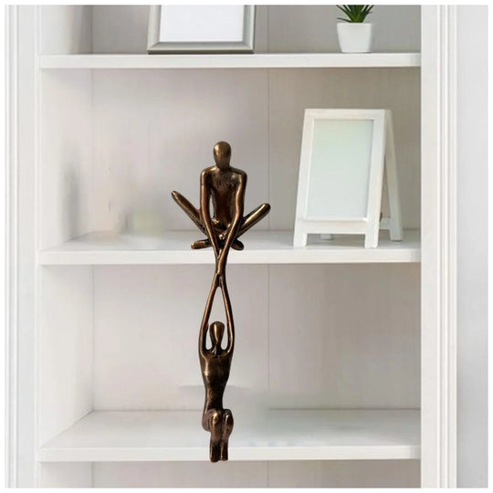 Abstract Human Sculpture | Bronze Resin Figurine | Couple Gift | Modern Art